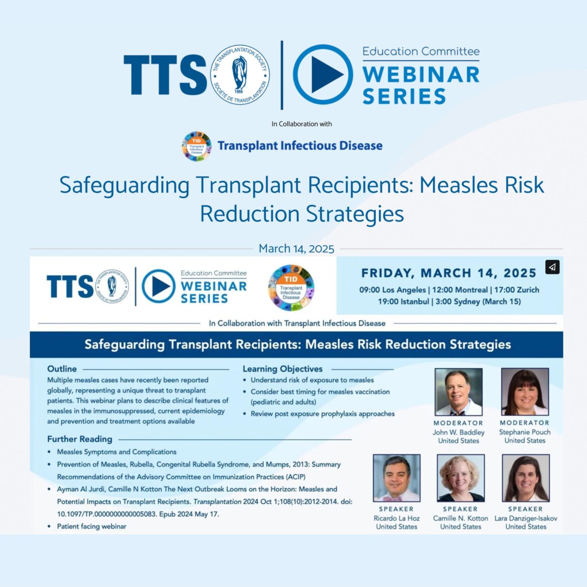 Safeguarding transplant recipients: measles risk reduction strategies