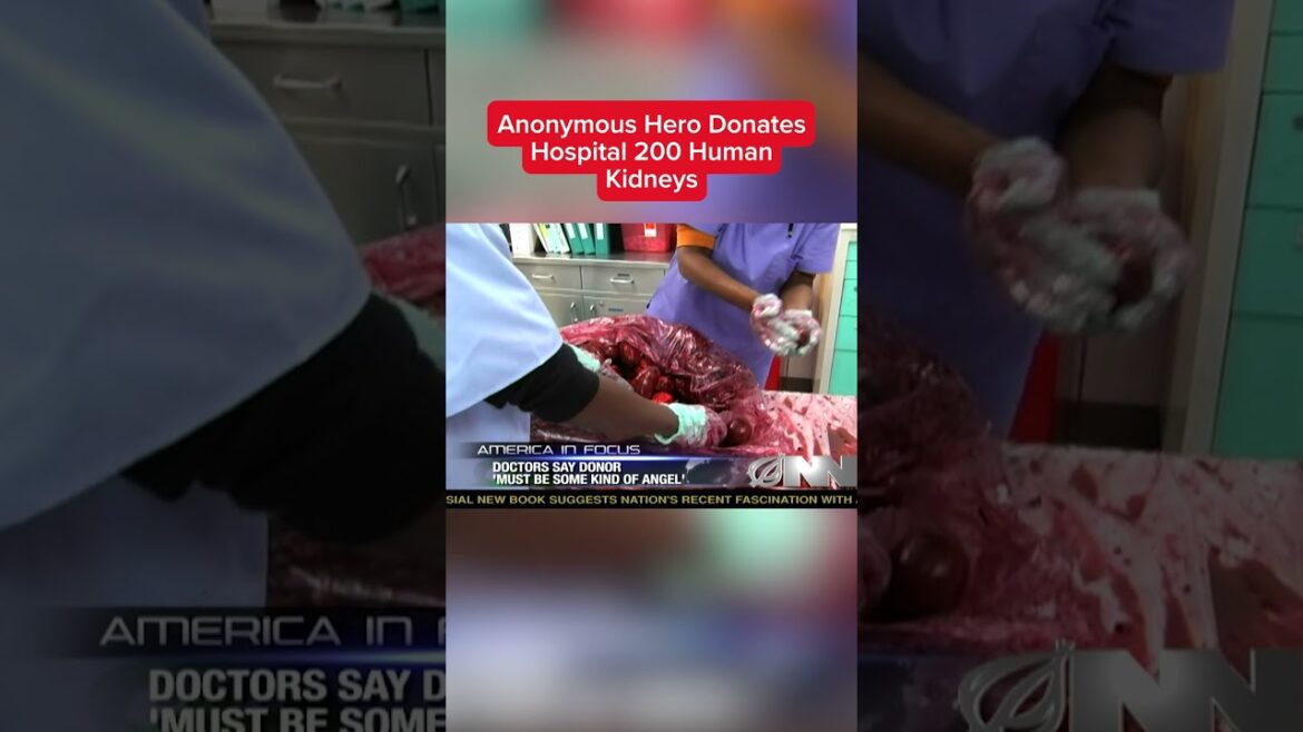 Anonymous hero donates hospital 200 human kidneys