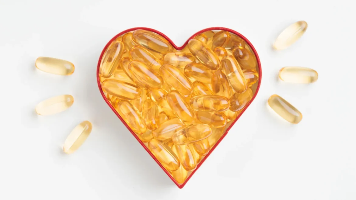 Heart health fish oil omega 3 supplement