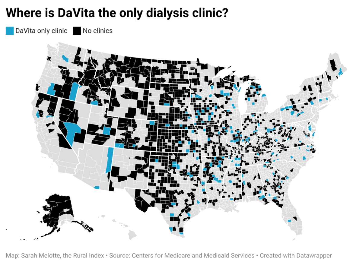 Cjljb where is davita the only dialysis clinic 