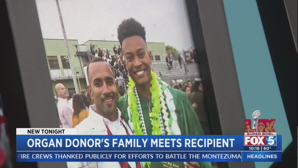 Organ donor's family meets recipient